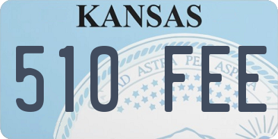 KS license plate 510FEE