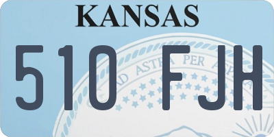 KS license plate 510FJH