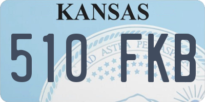 KS license plate 510FKB