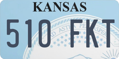 KS license plate 510FKT