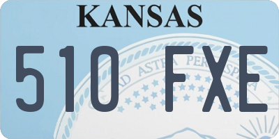 KS license plate 510FXE