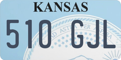 KS license plate 510GJL