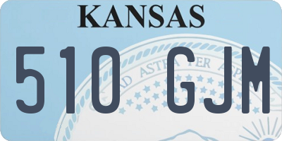 KS license plate 510GJM