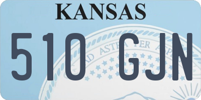 KS license plate 510GJN