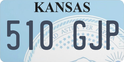 KS license plate 510GJP