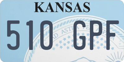 KS license plate 510GPF