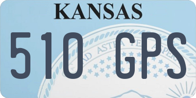 KS license plate 510GPS