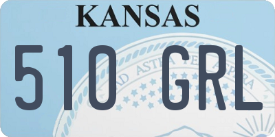 KS license plate 510GRL