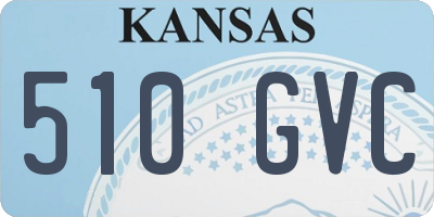 KS license plate 510GVC