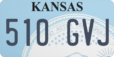 KS license plate 510GVJ