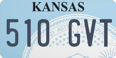 KS license plate 510GVT