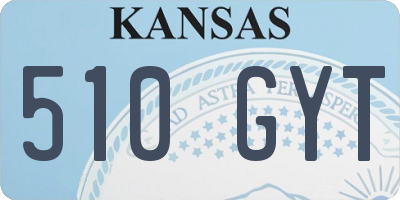 KS license plate 510GYT