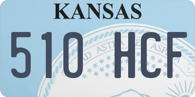 KS license plate 510HCF
