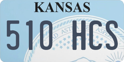 KS license plate 510HCS
