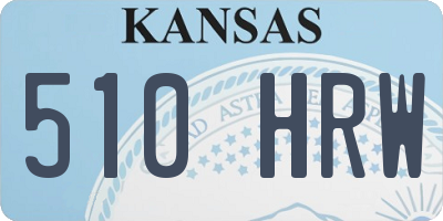 KS license plate 510HRW