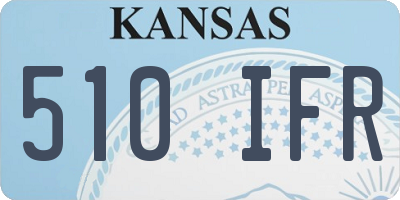KS license plate 510IFR