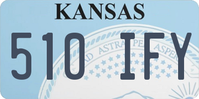 KS license plate 510IFY