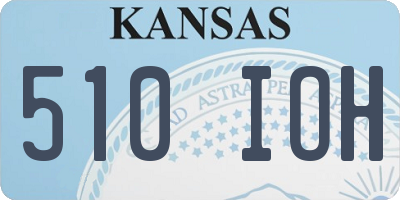 KS license plate 510IOH