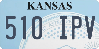 KS license plate 510IPV