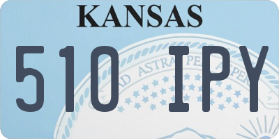 KS license plate 510IPY