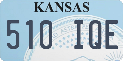 KS license plate 510IQE