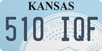 KS license plate 510IQF