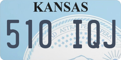 KS license plate 510IQJ