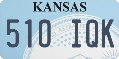 KS license plate 510IQK