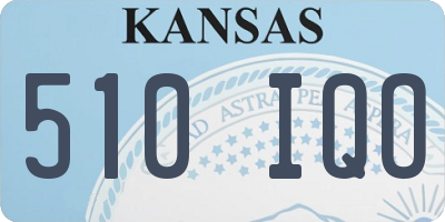 KS license plate 510IQO