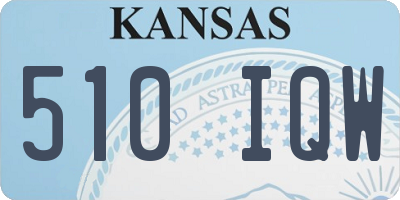 KS license plate 510IQW