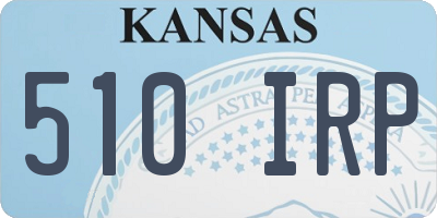 KS license plate 510IRP