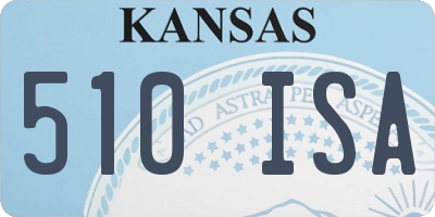 KS license plate 510ISA