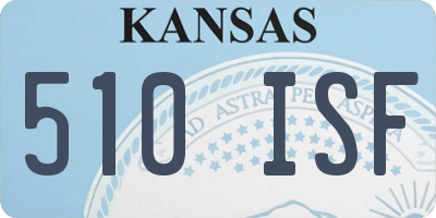 KS license plate 510ISF
