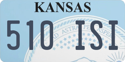 KS license plate 510ISI