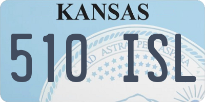 KS license plate 510ISL