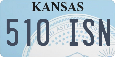 KS license plate 510ISN