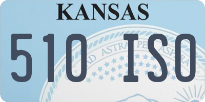 KS license plate 510ISO