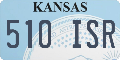 KS license plate 510ISR