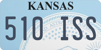KS license plate 510ISS