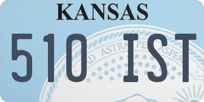 KS license plate 510IST