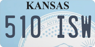 KS license plate 510ISW