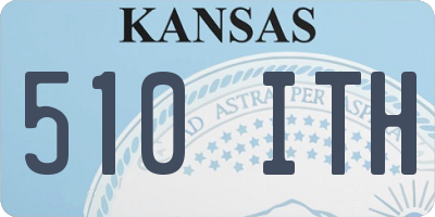 KS license plate 510ITH