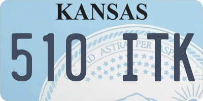 KS license plate 510ITK