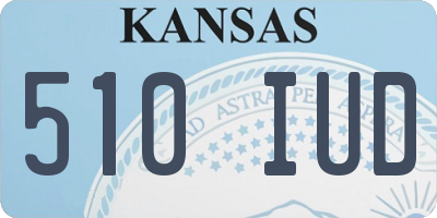 KS license plate 510IUD