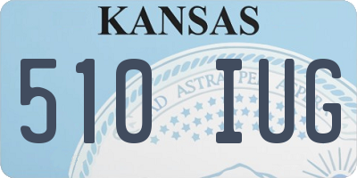 KS license plate 510IUG