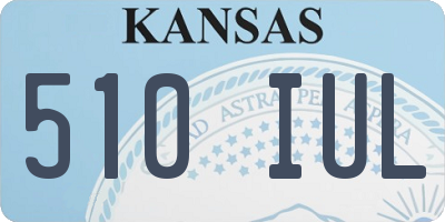 KS license plate 510IUL