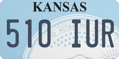 KS license plate 510IUR
