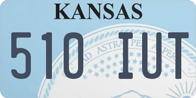 KS license plate 510IUT