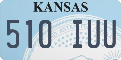 KS license plate 510IUU