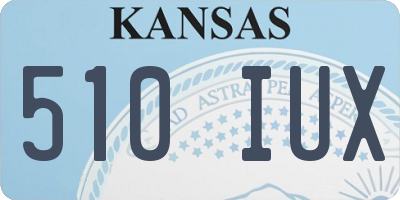 KS license plate 510IUX